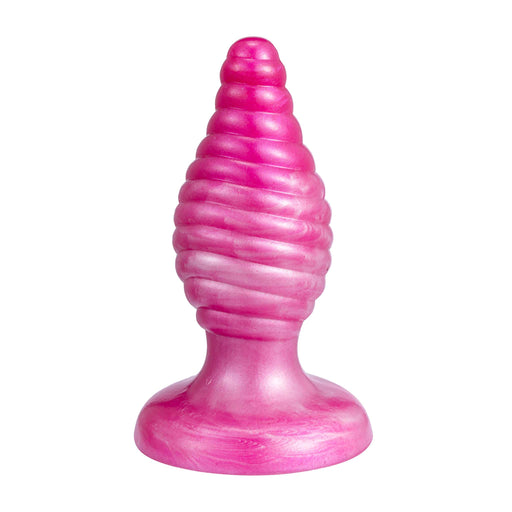 SILEXD - Cherry - Thermoreactive Silicone Butt Plug - 9.2 cm x 3.6 cm - Pink-Erotiekvoordeel.nl