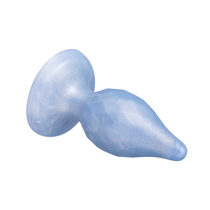 SILEXD - Diamond - Thermoreactive Silicone Butt Plug - 9.2 cm x 3.6 cm - Light Blue-Erotiekvoordeel.nl
