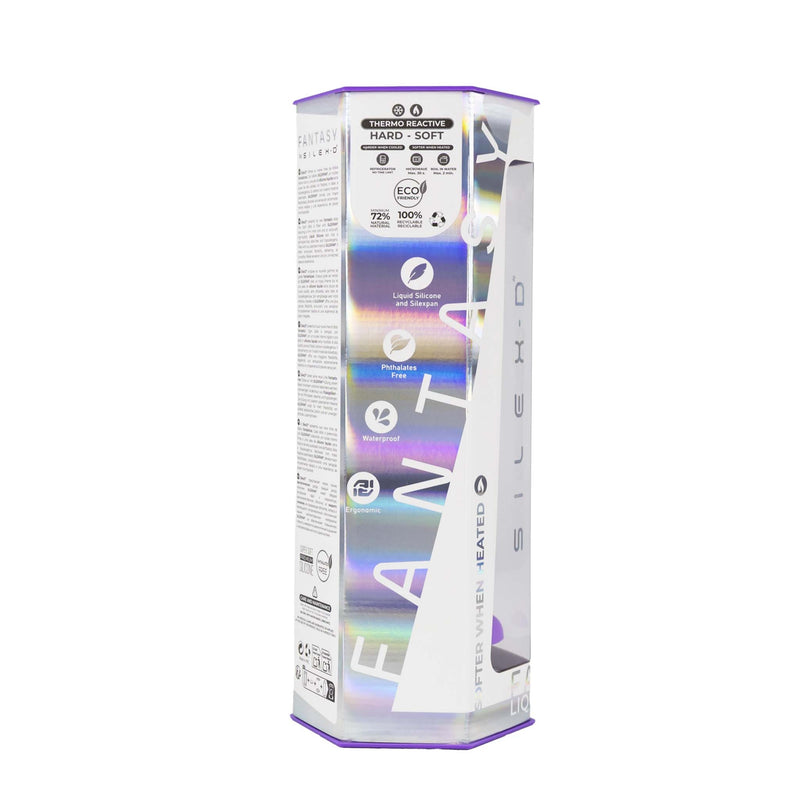SILEXD - Dreamy - Dual Density Siliconen Dildo - 18.5 cm - Paars-Erotiekvoordeel.nl