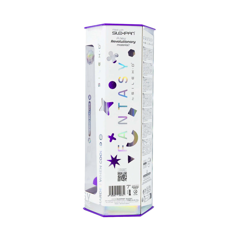 SILEXD - Dreamy - Dual Density Siliconen Dildo - 18.5 cm - Paars-Erotiekvoordeel.nl