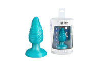 SILEXD - Melty - Thermoreactive Silicone Butt Plug - 9.2 cm x 3.6 cm - Turquoise-Erotiekvoordeel.nl