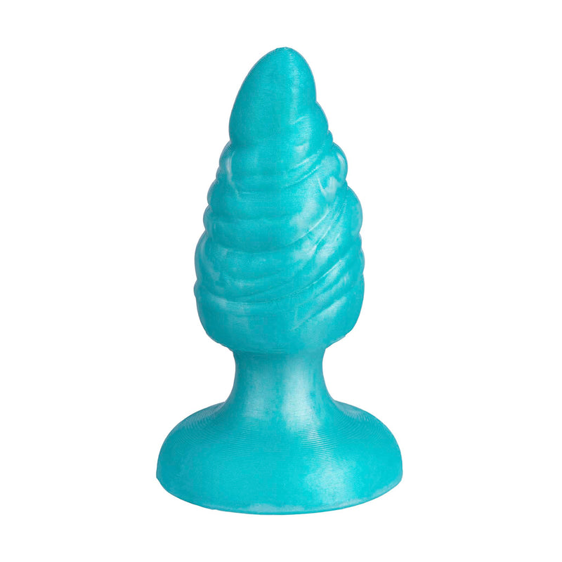 SILEXD - Melty - Thermoreactive Silicone Butt Plug - 9.2 cm x 3.6 cm - Turquoise-Erotiekvoordeel.nl
