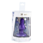 SILEXD - Queen - Thermoreactive Silicone Butt Plug - 9.2 cm x 3.6 cm - Paars-Erotiekvoordeel.nl