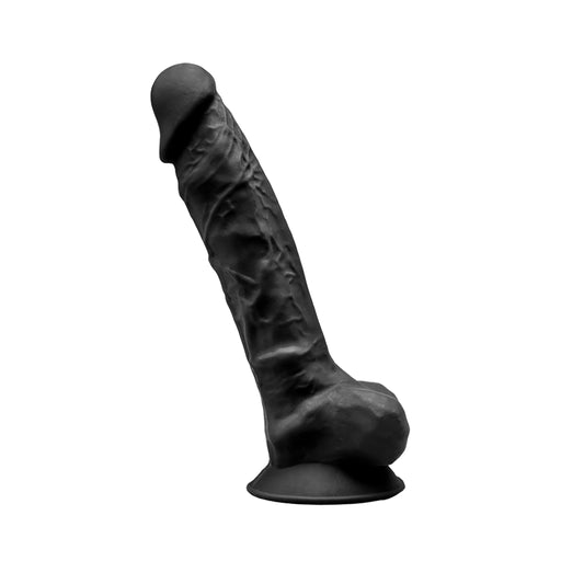 SILEXD - Realistic Dildo - Model 1 - 20 cm - Black-Erotiekvoordeel.nl