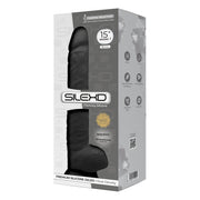 SILEXD - Realistische XXL Dildo - Model 1 - 38 cm - Zwart-Erotiekvoordeel.nl