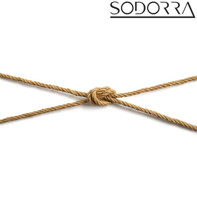 SODORRA - Corda Shibari in canapa - Naturale - 5 metri - Erotiekvoordeel.nl