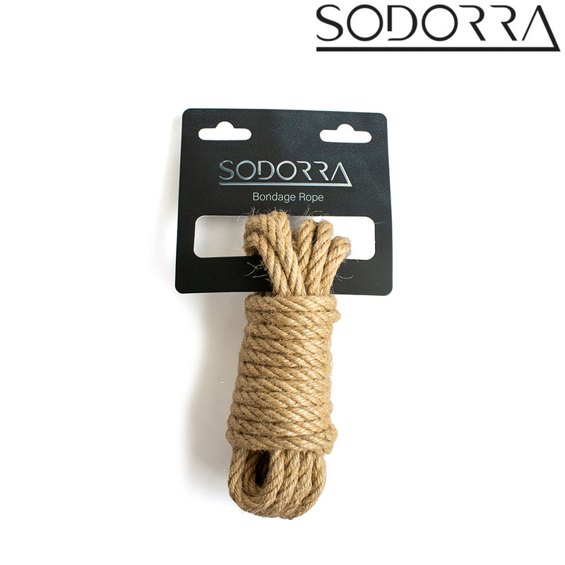 SODORRA - Corda da bondage Shibari in canapa - Naturale - 5 metri-Erotiekvoordeel.nl