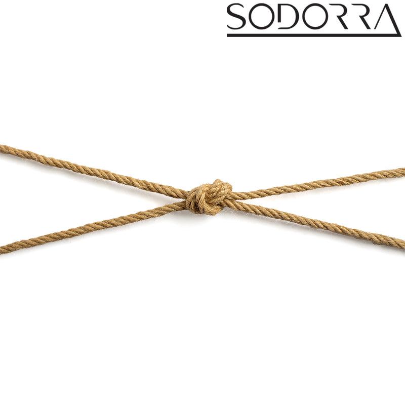 SODORRA - Corda Shibari in canapa - Naturale - 5 metri - Erotiekvoordeel.nl