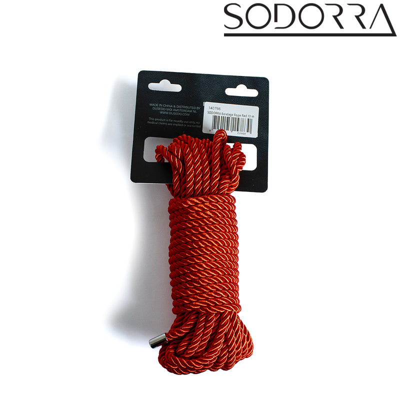 SODORRA - Corda Shibari per bondage - Rossa - Erotiekvoordeel.nl