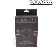 SODORRA - Siliconen Gag con orificios de ventilación - Negro - Erotiekvoordeel.nl
