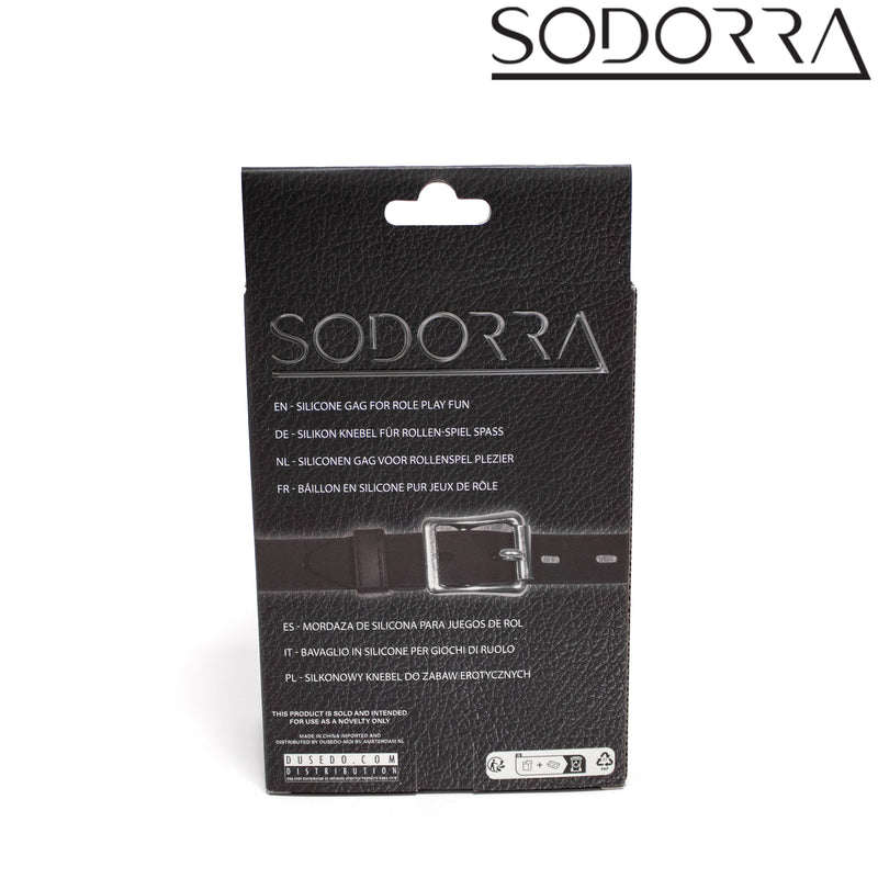 SODORRA - Siliconen Gag con orificios de ventilación - Negro - Erotiekvoordeel.nl
