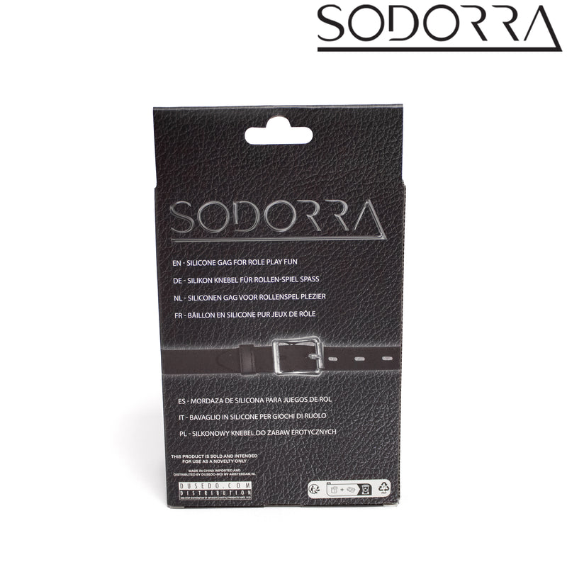 SODORRA - Silicone gag - Nero - Erotiekvoordeel.nl