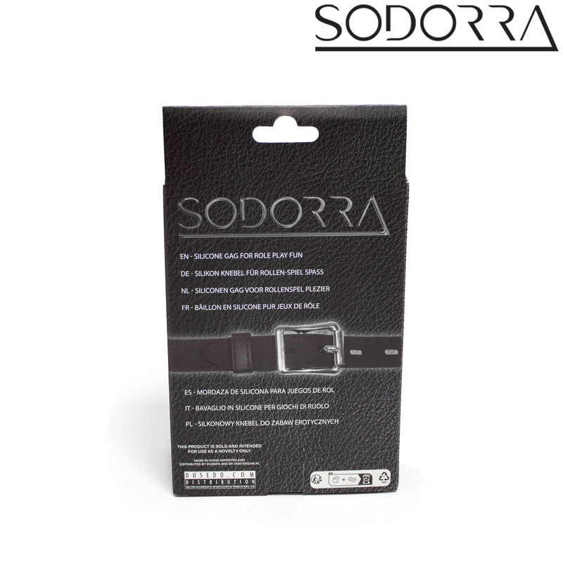 SODORRA - Gag con O-ring in silicone - Nero - Erotiekvoordeel.nl