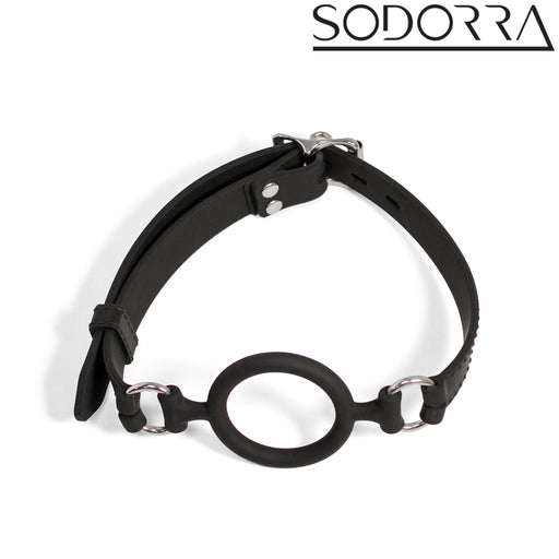 SODORRA - Gag con O-ring in silicone - Nero - Erotiekvoordeel.nl