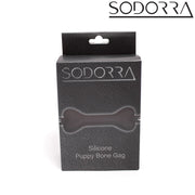 SODORRA - Gag a forma di osso per cuccioli in silicone - Nero - Erotiekvoordeel.nl