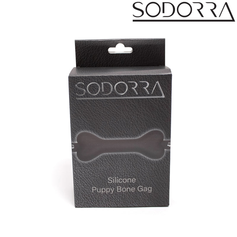 SODORRA - Gag a forma di osso per cuccioli in silicone - Nero - Erotiekvoordeel.nl