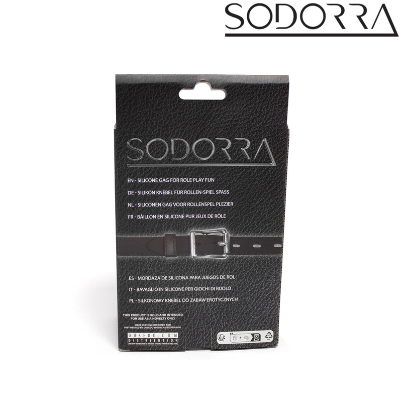 SODORRA - Gag a forma di osso per cuccioli in silicone - Nero - Erotiekvoordeel.nl