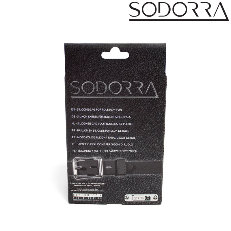SODORRA - Silicone Shut Up Ergo gag - Nero - Erotiekvoordeel.nl