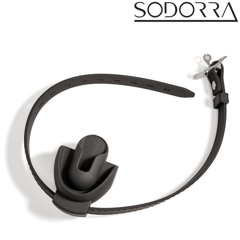 SODORRA - Silicone Shut Up Ergo gag - Nero - Erotiekvoordeel.nl