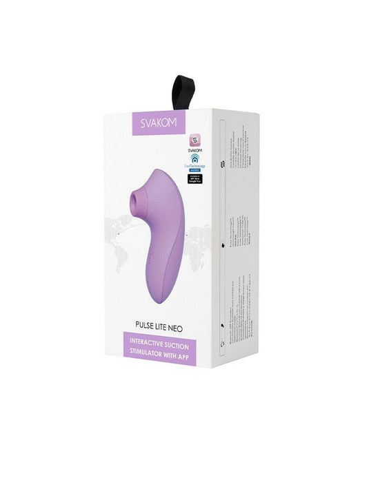 Svakom - Pulse Lite Neo - Luchtdruk Vibrator met App-bediening - Lila-Erotiekvoordeel.nl