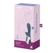 Satisfyer - Air Pump Booty 2 - Vibratore anale gonfiabile - Grigio-Erotiekvoordeel. nl