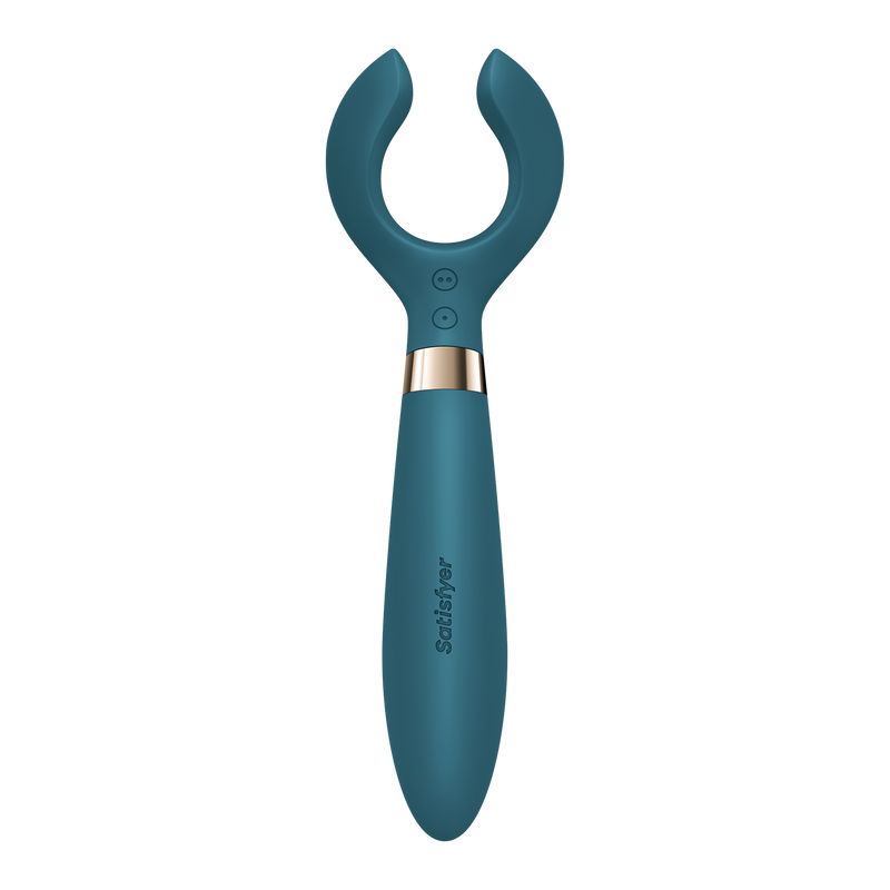 Satisfyer - Battery Series - Endless Fun - Vibromasseur pour couples - Vert bouteille - Erotiekvoordeel.nl