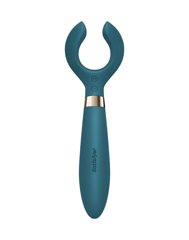 Satisfyer - Battery Series - Endless Fun - Vibromasseur pour couples - Vert bouteille - Erotiekvoordeel.nl