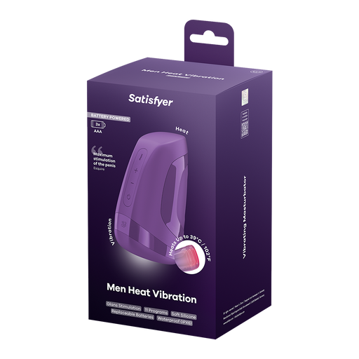 Satisfyer - Battery Series - Men Heat - Masturbator - Paars-Erotiekvoordeel.nl
