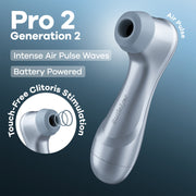 Satisfyer - Battery Series - Pro 2 Generation 2 - Luftdruckvibrator - Ice Blue - Erotiekvoordeel.nl