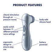 Satisfyer - Battery Series - Pro 2 Generation 2 - Luftdruckvibrator - Ice Blue - Erotiekvoordeel.nl