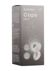 Satisfyer - Caps Pro 2 - Replacement Caps for the Pro 2 - White-Erotiekvoordeel.nl