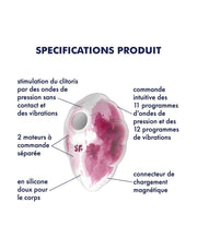 Satisfyer - Cloud Dancer - Luchtdruk Vibrator met Vibratie - Rood-Erotiekvoordeel.nl