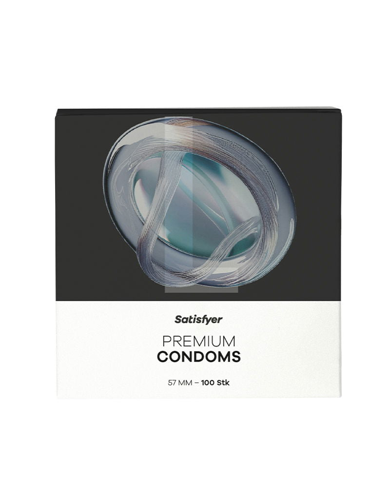Satisfyer - Kondome - Größe 57 mm - L - 100 Stück - Erotiekvoordeel.nl