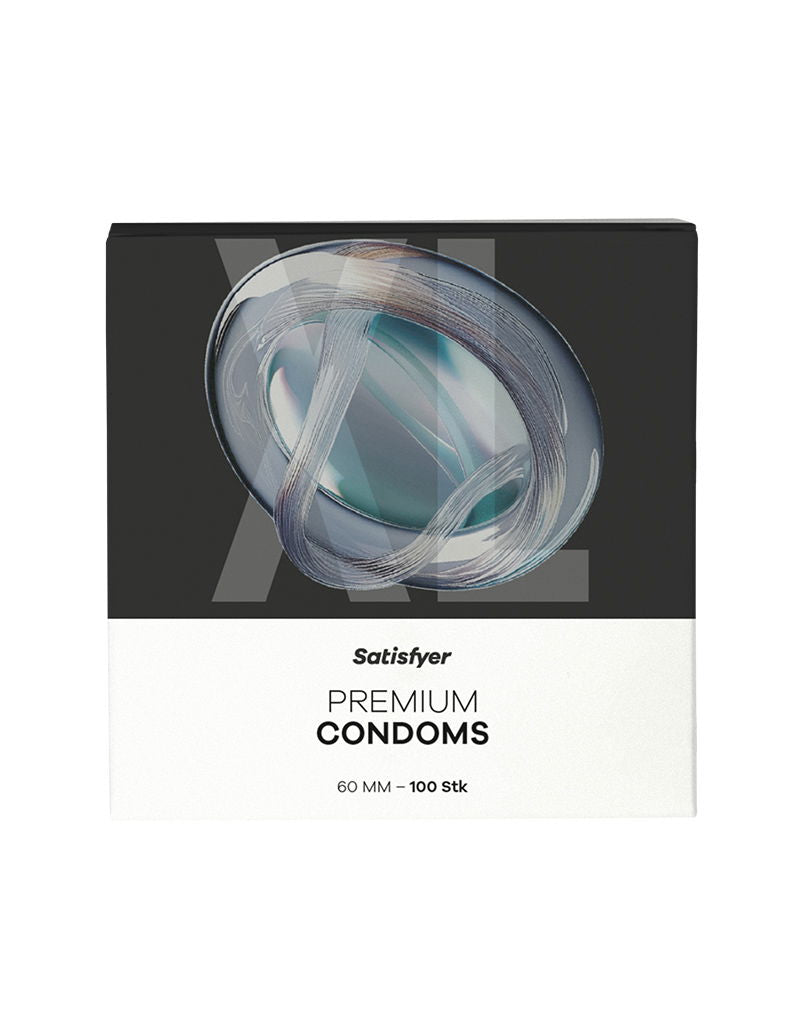Satisfyer - Preservativi - Misura 60 mm - XL - 100 pezzi - Erotiekvoordeel.nl