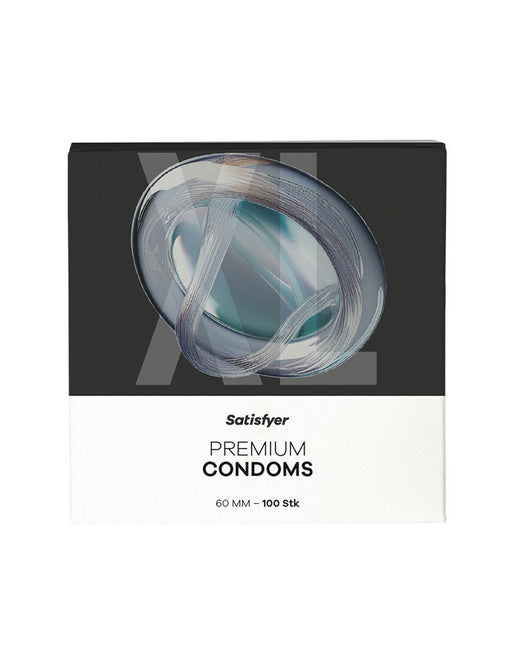 Satisfyer - Condoms - Size 60 mm - XL - 100 pieces-Erotiekvoordeel.nl