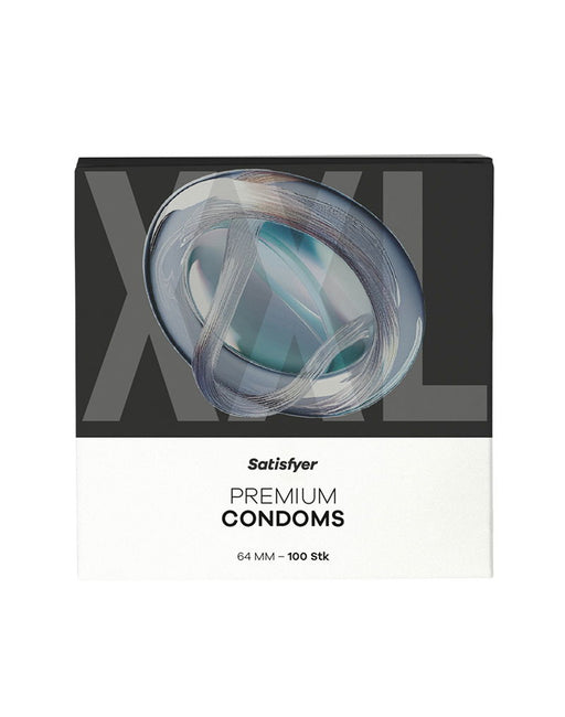 Satisfyer - Condoms - Size 64 mm - XXL - 100 pieces-Erotiekvoordeel.nl