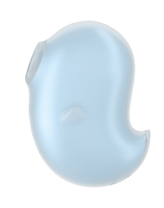 Satisfyer - Cutie Ghost - Vibrerende Luchtdruk Vibrator - 2 in 1 - Lichtblauw-Erotiekvoordeel.nl