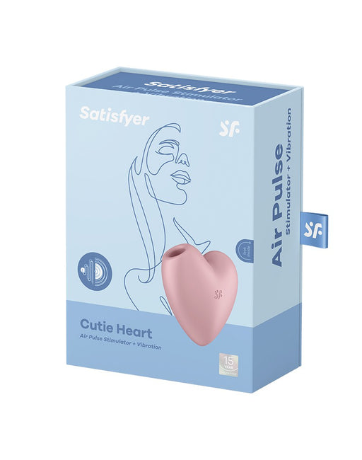 Satisfyer - Cutie Heart - Luchtdruk Vibrator - Roze-Erotiekvoordeel.nl