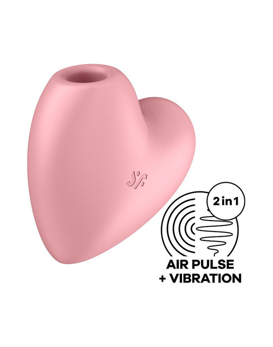 Satisfyer - Cutie Heart - Luchtdruk Vibrator - Roze-Erotiekvoordeel.nl