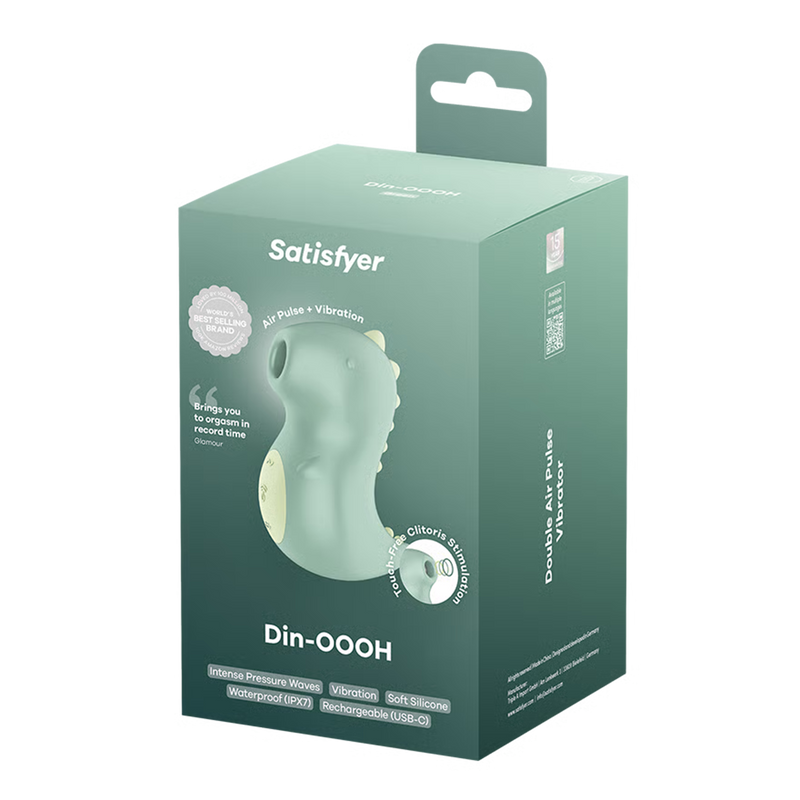 Satisfyer - Din-OOOH - Luftdruckvibrator - Grün - Erotiekvoordeel.nl