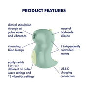 Satisfyer - Din-OOOH - Luftdruckvibrator - Grün - Erotiekvoordeel.nl