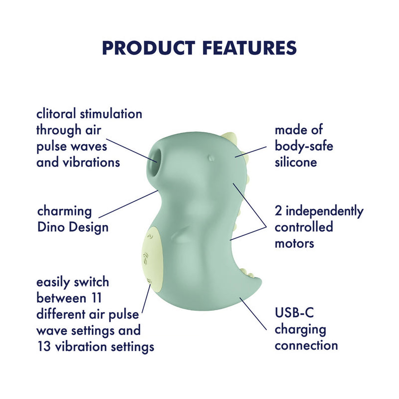 Satisfyer - Din-OOOH - Luftdruckvibrator - Grün - Erotiekvoordeel.nl