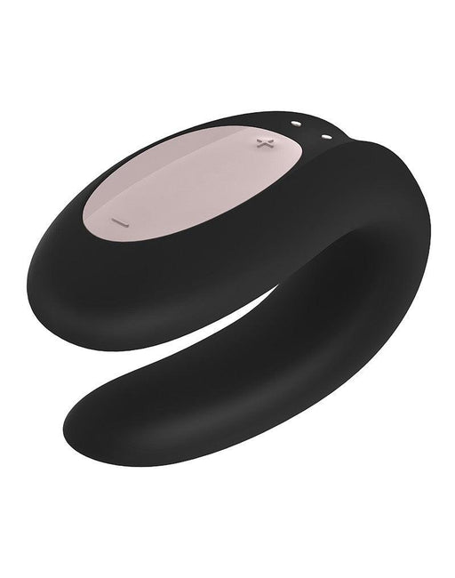 Satisfyer - Double Joy - Partner Vibrator - Met App En Bluetooth - Zwart-Erotiekvoordeel.nl