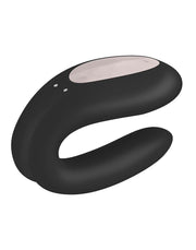 Satisfyer - Double Joy - Partner Vibrator - Met App En Bluetooth - Zwart-Erotiekvoordeel.nl