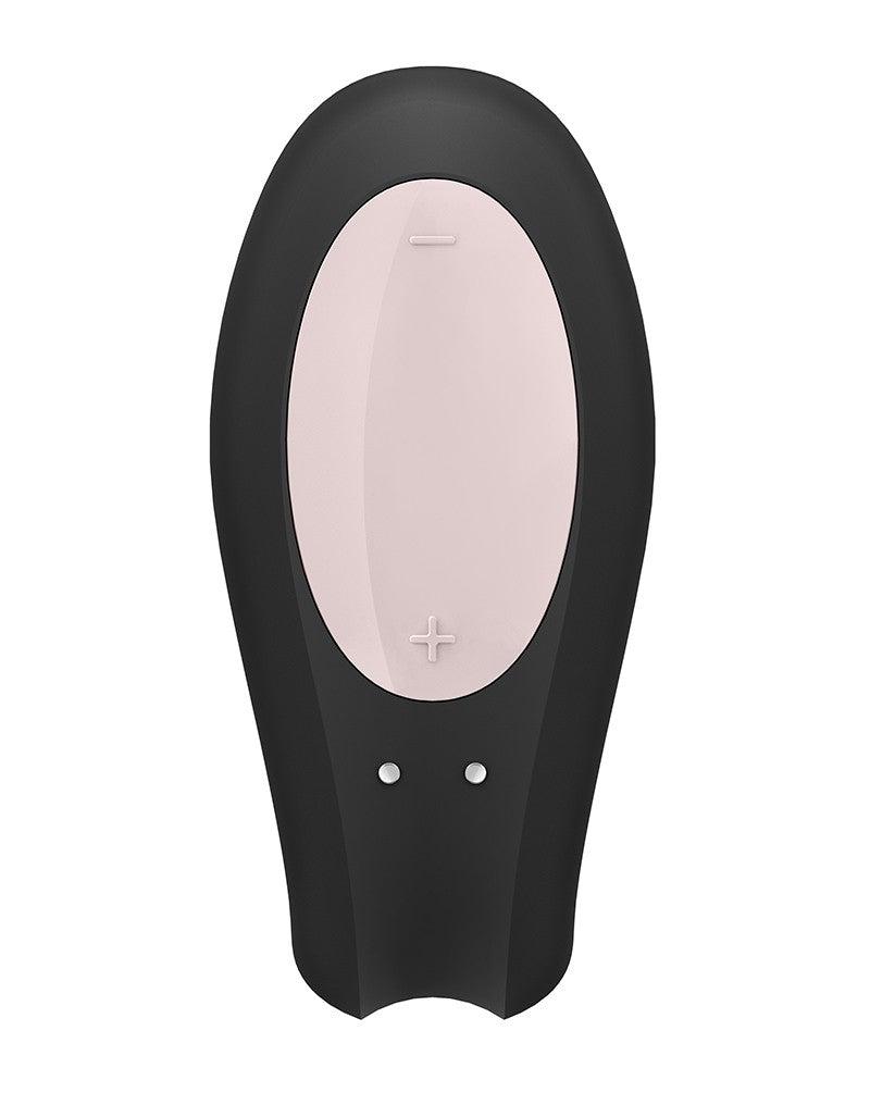 Satisfyer - Double Joy - Partner Vibrator - Met App En Bluetooth - Zwart-Erotiekvoordeel.nl