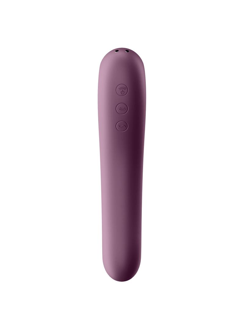Satisfyer - Dual Kiss - Luchtdruk en G-Spot Vibrator - 2-in-1 - Paars-Erotiekvoordeel.nl