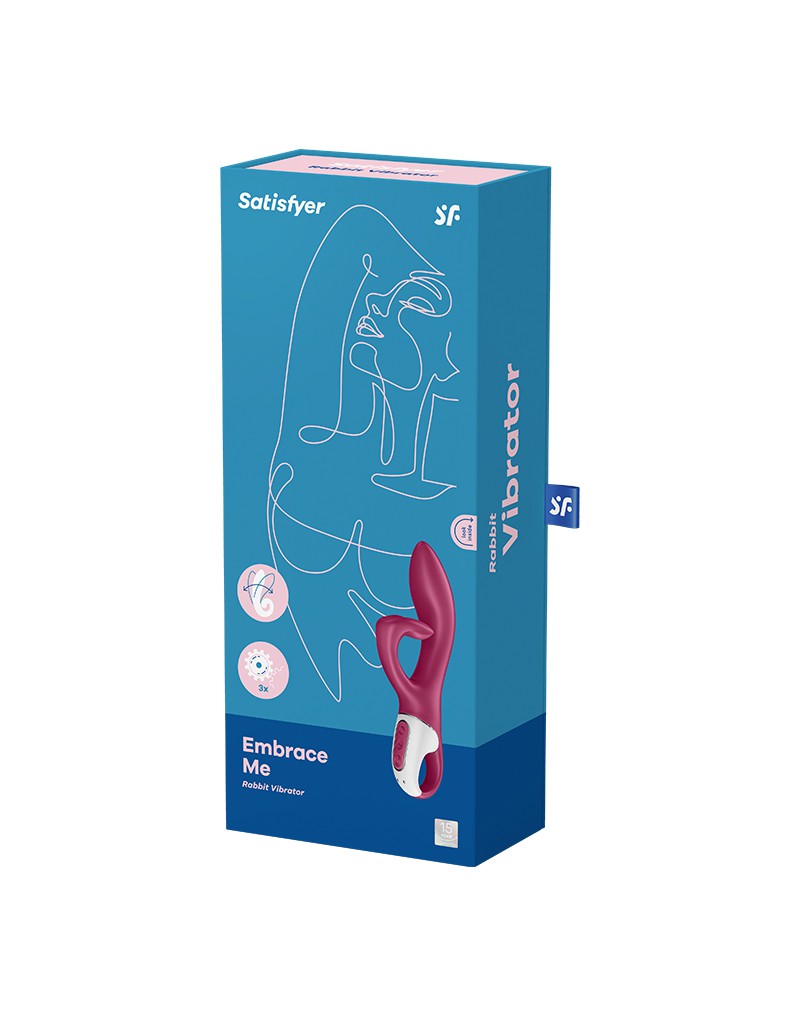 Satisfyer - Embrace Me - Rabbit Vibrator - Berry Rood-Erotiekvoordeel.nl