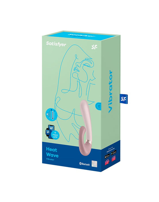 Satisfyer - Heat Wave - Verwarmde Rabbit Vibrator - Met App Control - Mauve-Erotiekvoordeel.nl