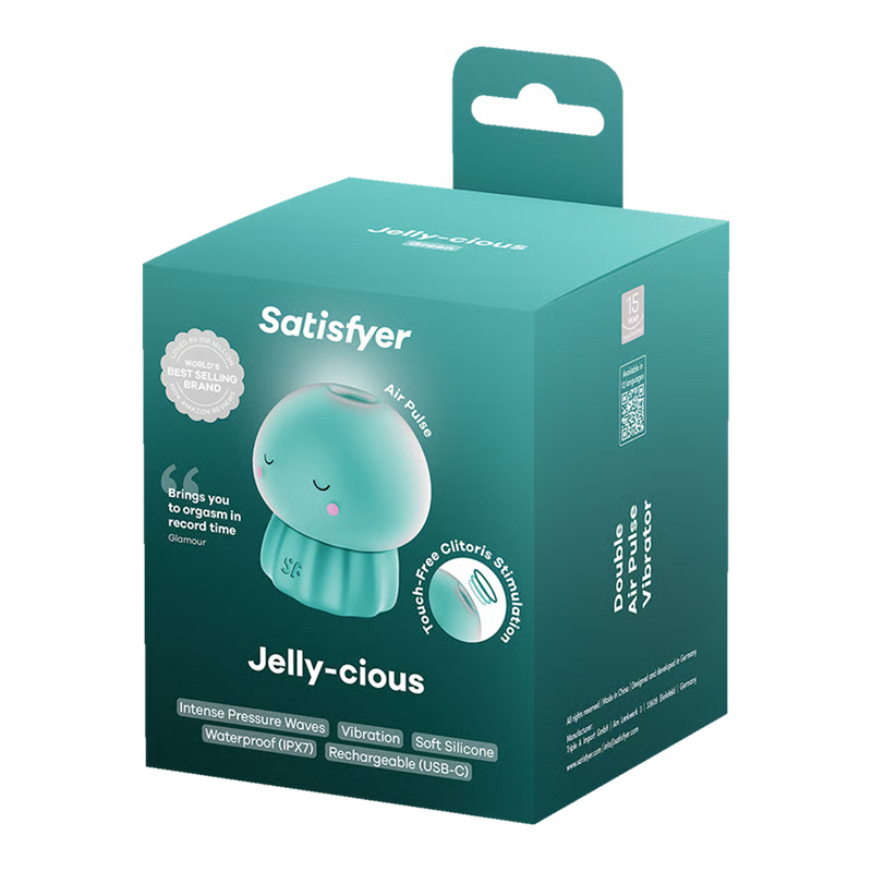 Satisfyer - Jelly-cious - Vibromasseur à pression d'air - Vert - Erotiekvoordeel.nl