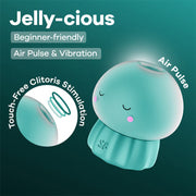 Satisfyer - Jelly-cious - Vibromasseur à pression d'air - Groen-Erotiekvoordeel.nl